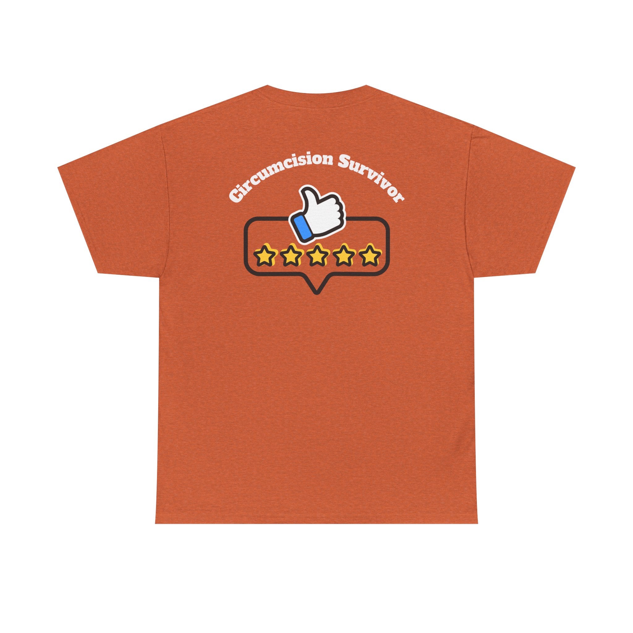 Circumcision Survivor T‑Shirt — 5-Star Thumbs Up Graphic Tee - Laughing Sinner