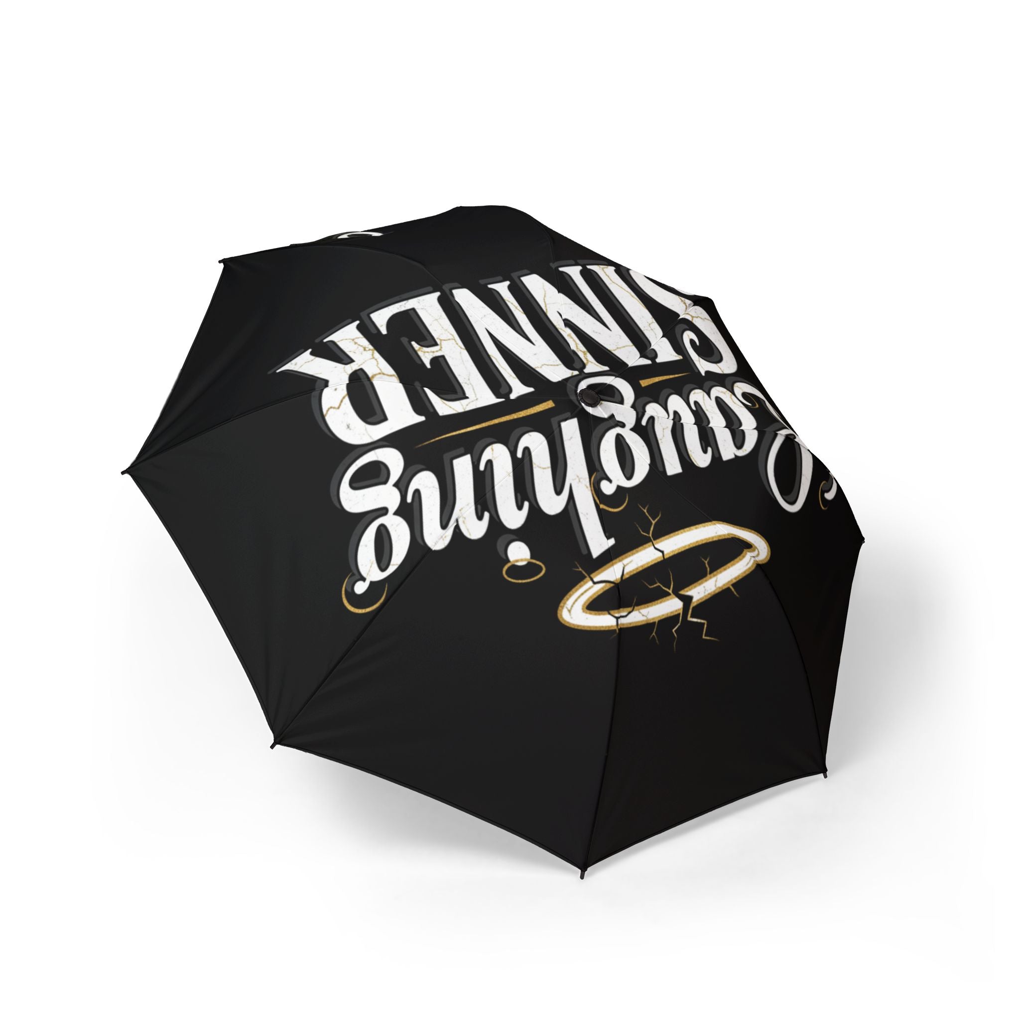 'Laughing Sinner' Compact Travel Umbrella