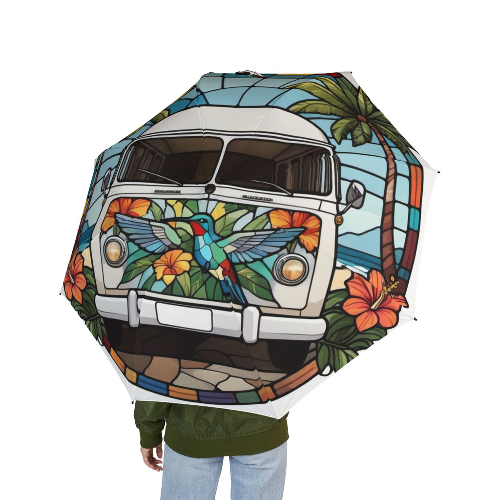 The Laughing Sinner Hummingbird Microbus Umbrella for rainy days, sunny days or for anytime.