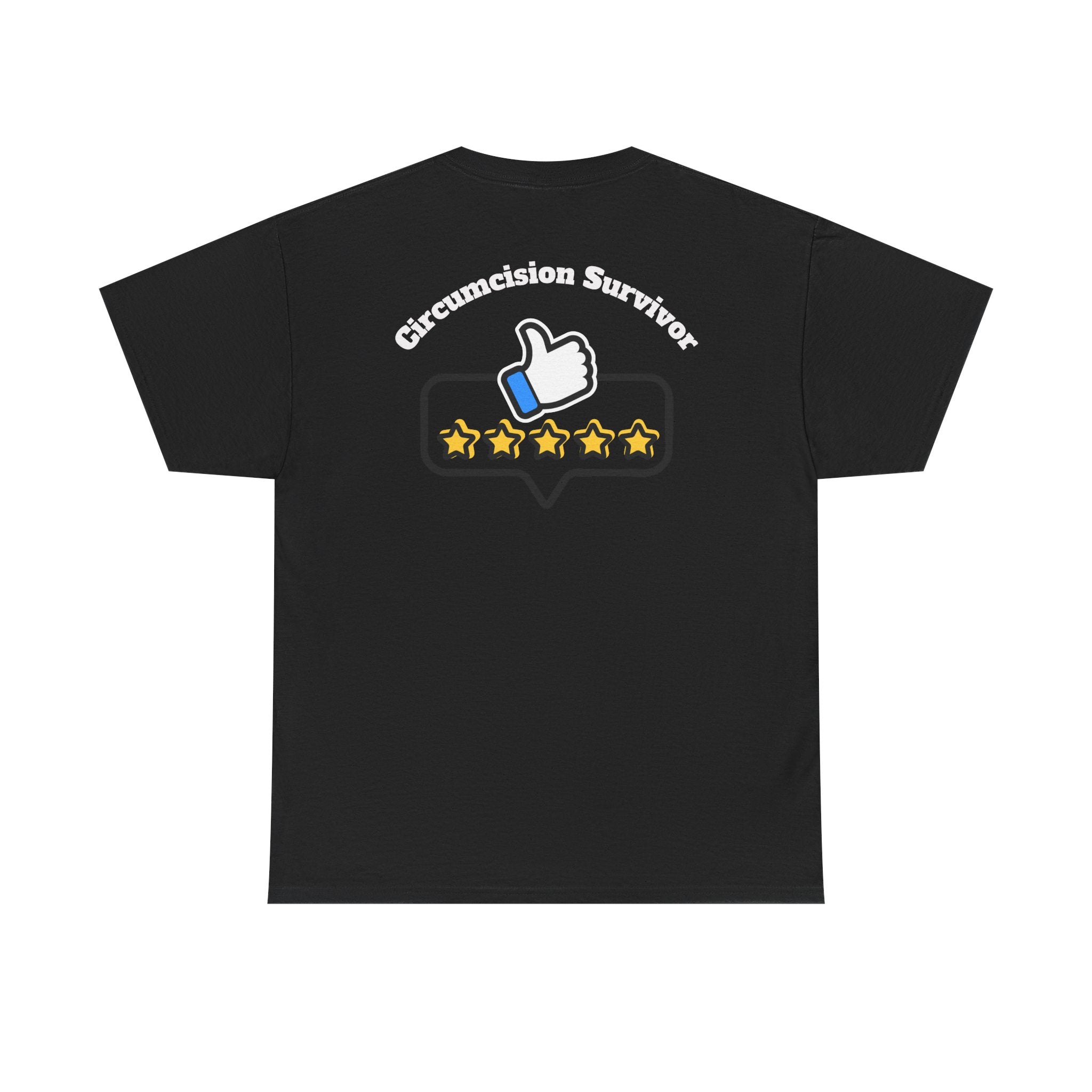 Circumcision Survivor T‑Shirt — 5-Star Thumbs Up Graphic Tee - Laughing Sinner
