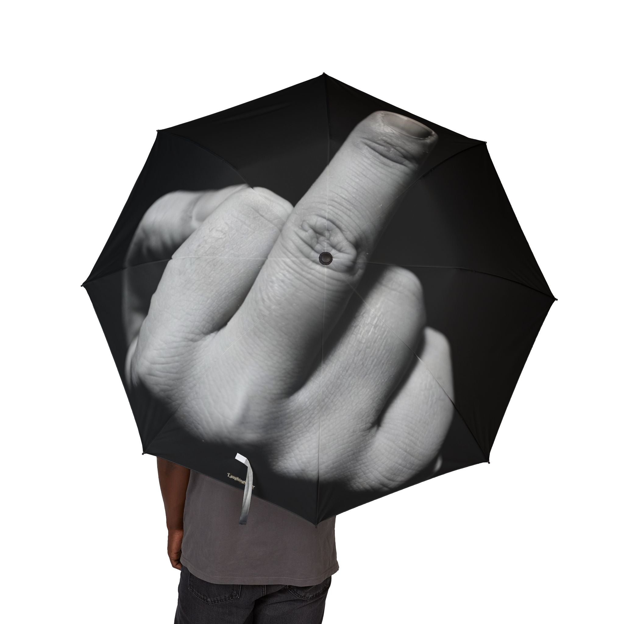 Flipping Off Umbrella _ Laughing Sinner