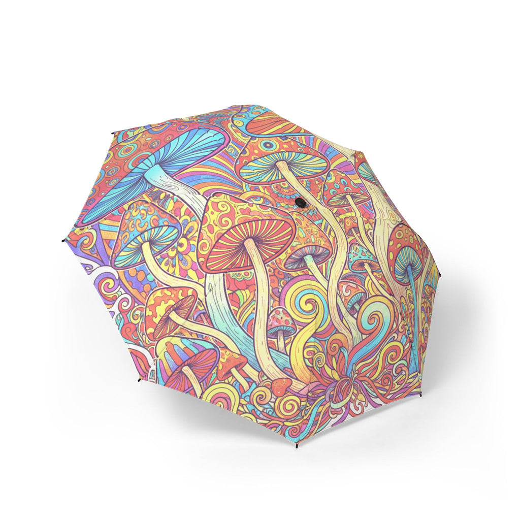 The Laughing Sinner Artistic Mushrooms Umbrella for rainy days, sunny days or for anytime.