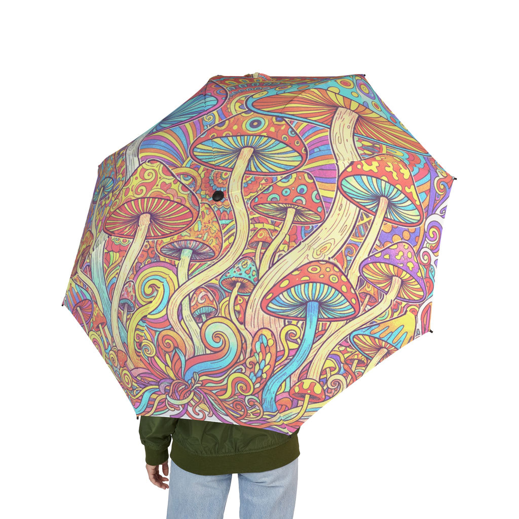 The Laughing Sinner Artistic Mushrooms Umbrella for rainy days, sunny days or for anytime.