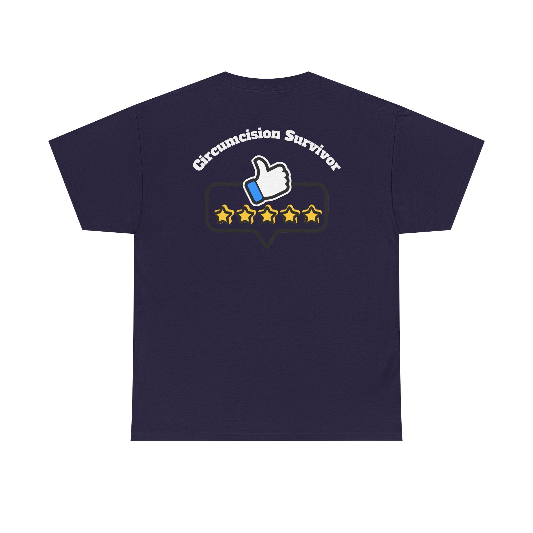 Circumcision Survivor T‑Shirt — 5-Star Thumbs Up Graphic Tee - Laughing Sinner