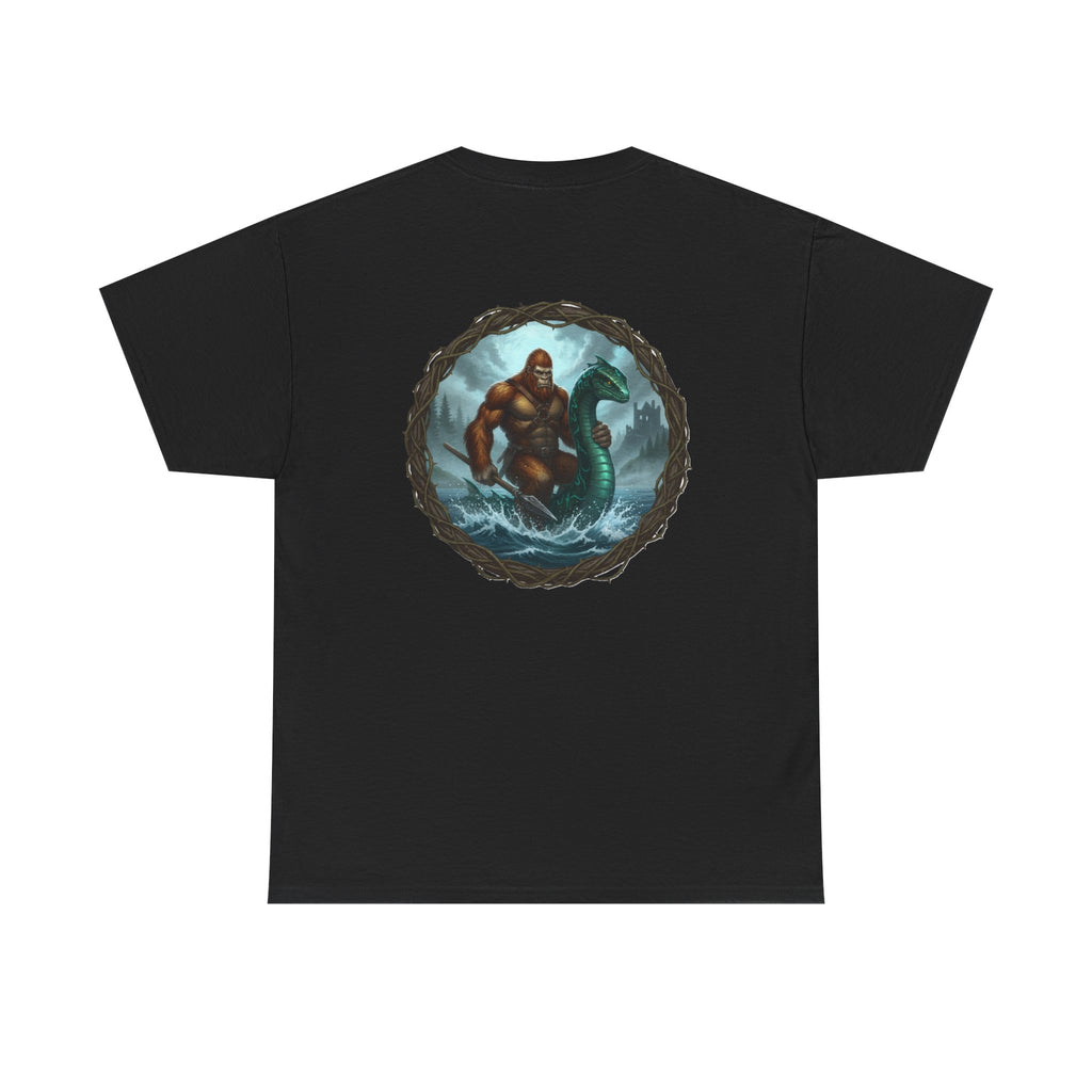 Big Foot and Loch Ness Monster Graphic T-Shirt