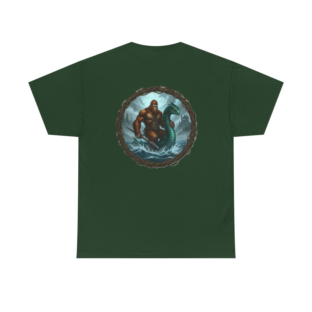 Big Foot and Loch Ness Monster Graphic T-Shirt