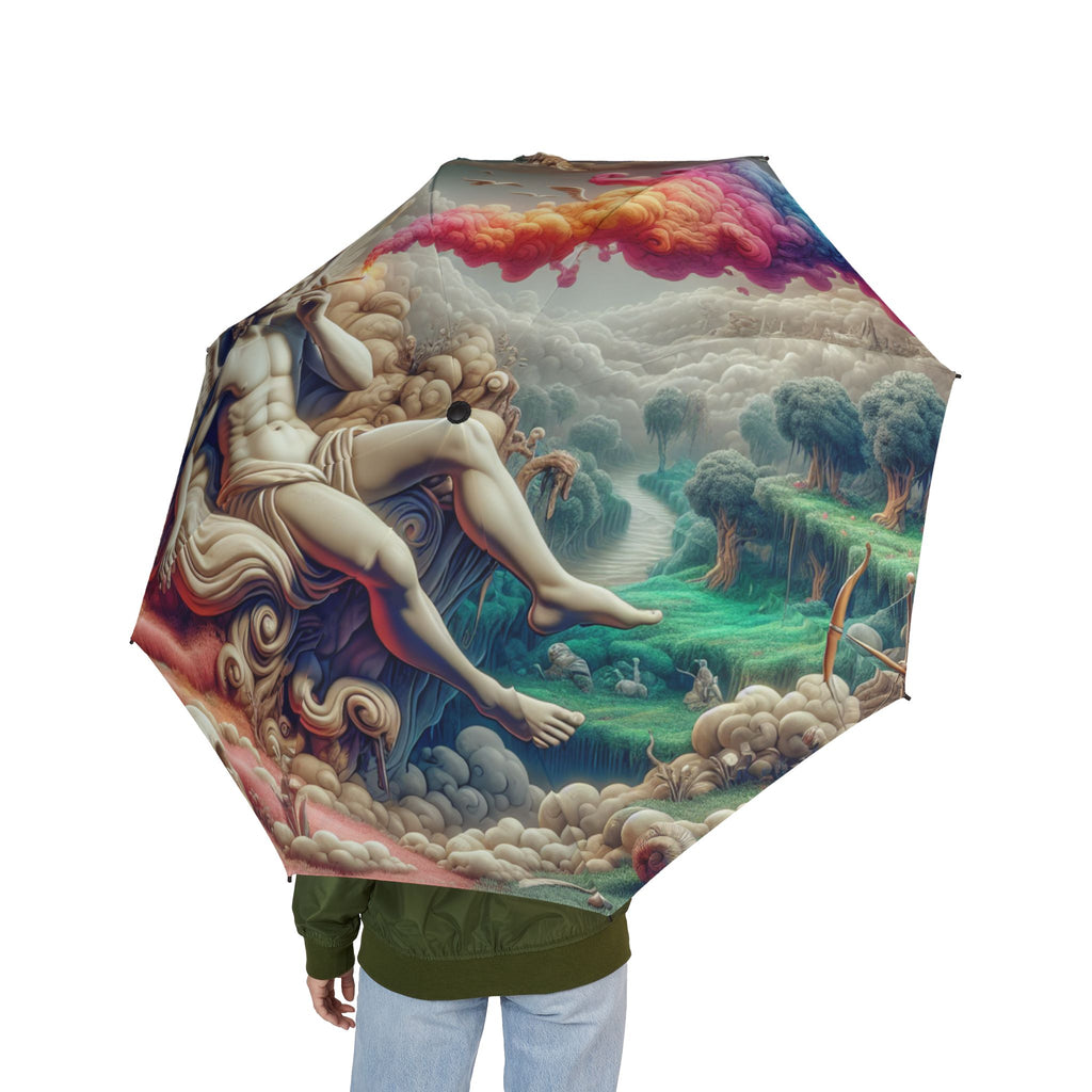 The Laughing Sinner Angel Smoking Umbrella for rainy days, sunny days or for anytime.