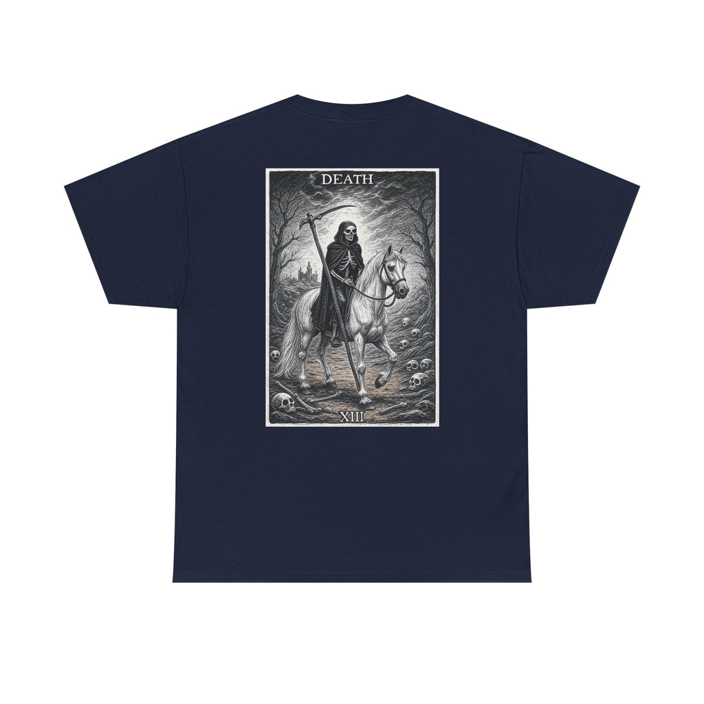 Death Tarot Card T‑Shirt — Gothic Rider Graphic Tee