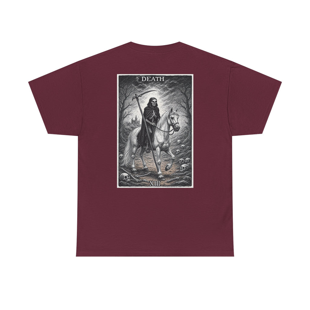 Death Tarot Card T‑Shirt — Gothic Rider Graphic Tee