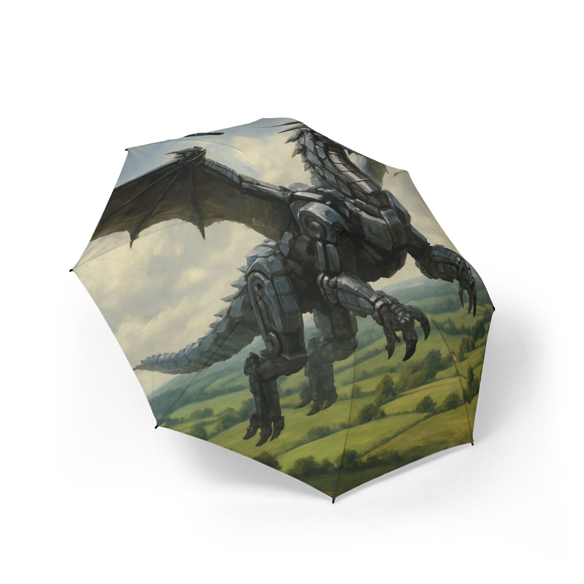 The Laughing Sinner Robot Dragon Umbrella for rainy days, sunny days or for anytime.