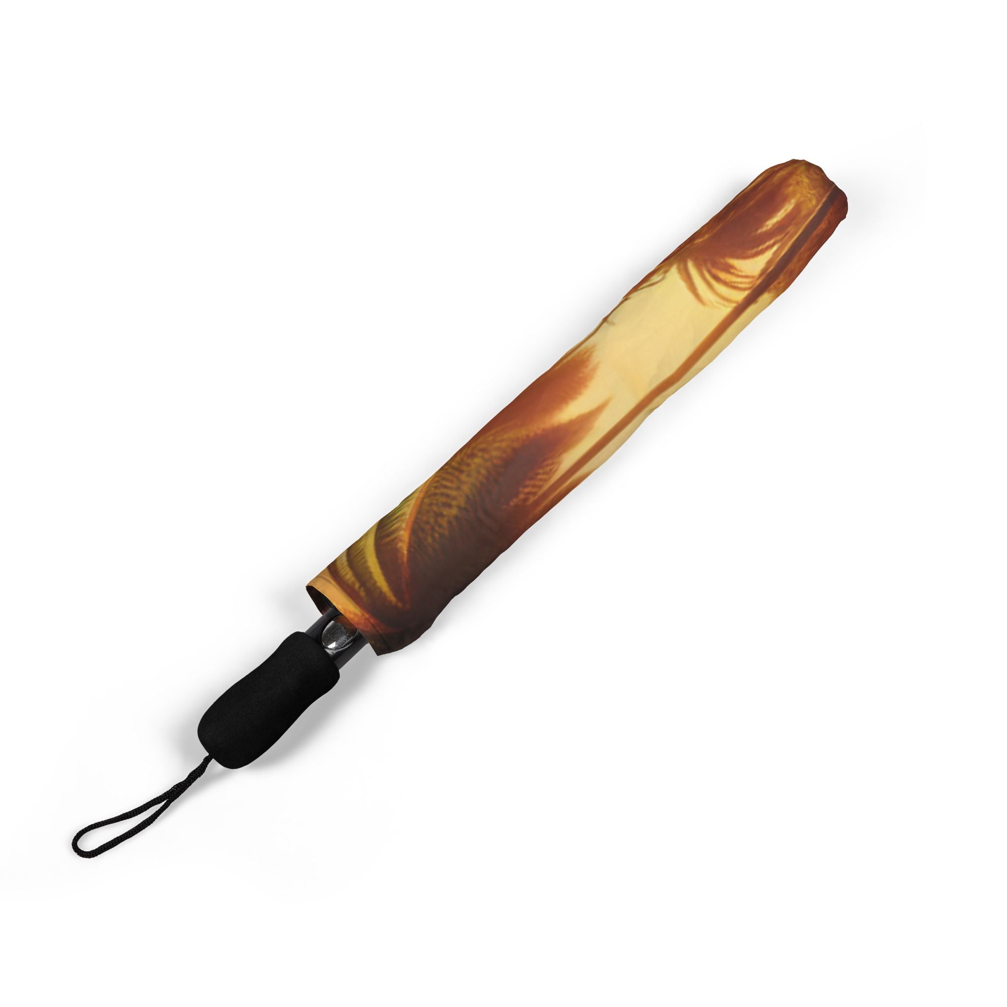 Tropical Sunset Umbrella, Semi-Automatic Foldable Graphic Art Umbrella