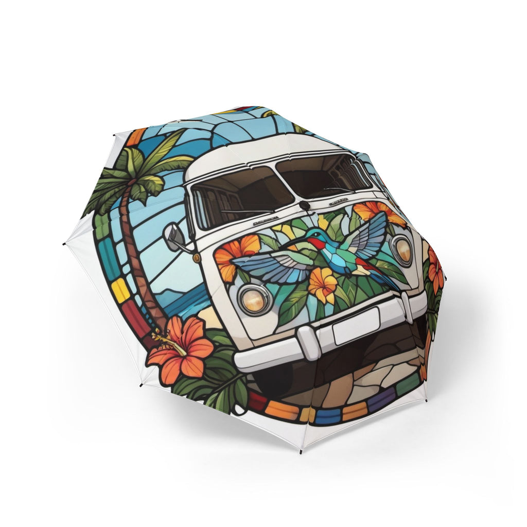 The Laughing Sinner Hummingbird Microbus Umbrella for rainy days, sunny days or for anytime.