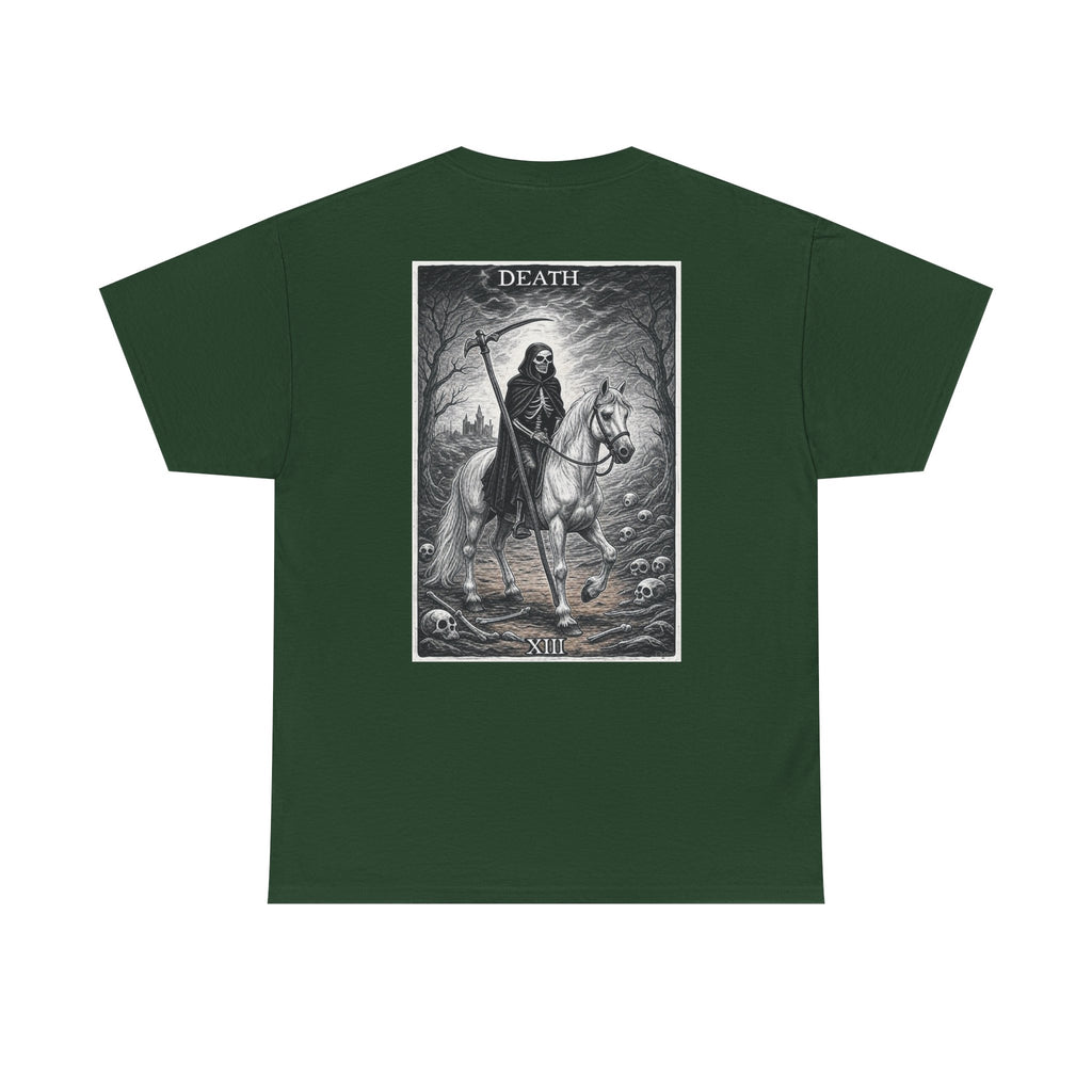 Death Tarot Card T‑Shirt — Gothic Rider Graphic Tee