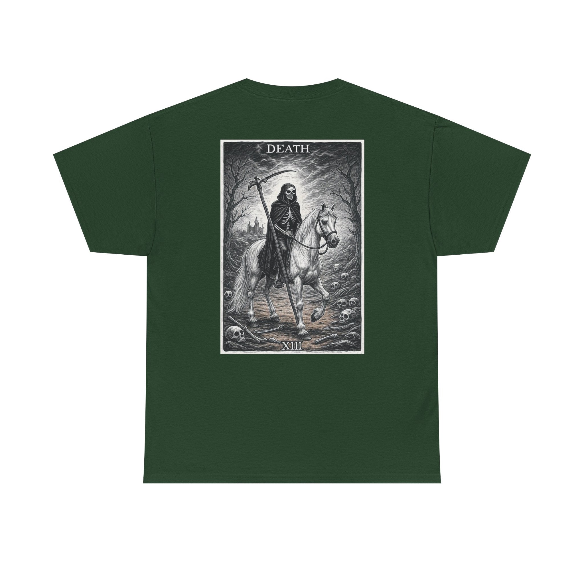 Death Tarot Card T‑Shirt — Gothic Rider Graphic Tee