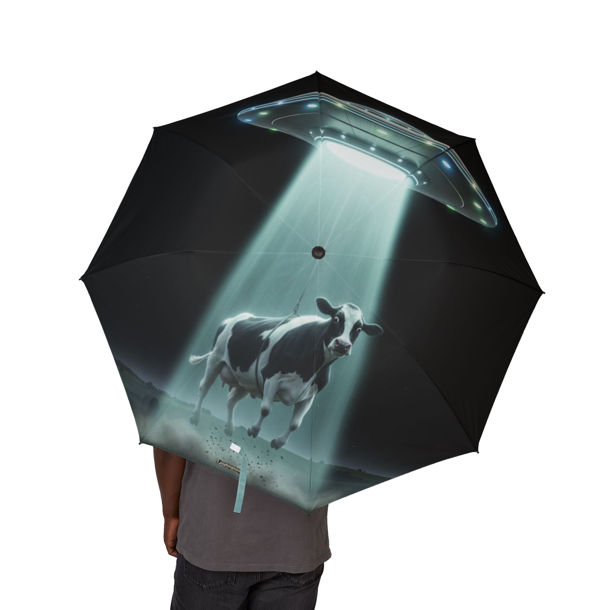 Cow Abduction Umbrella Laughing Sinner