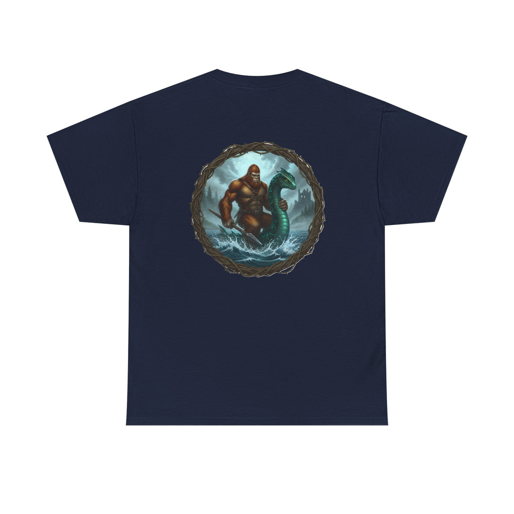 Big Foot and Loch Ness Monster Graphic T-Shirt