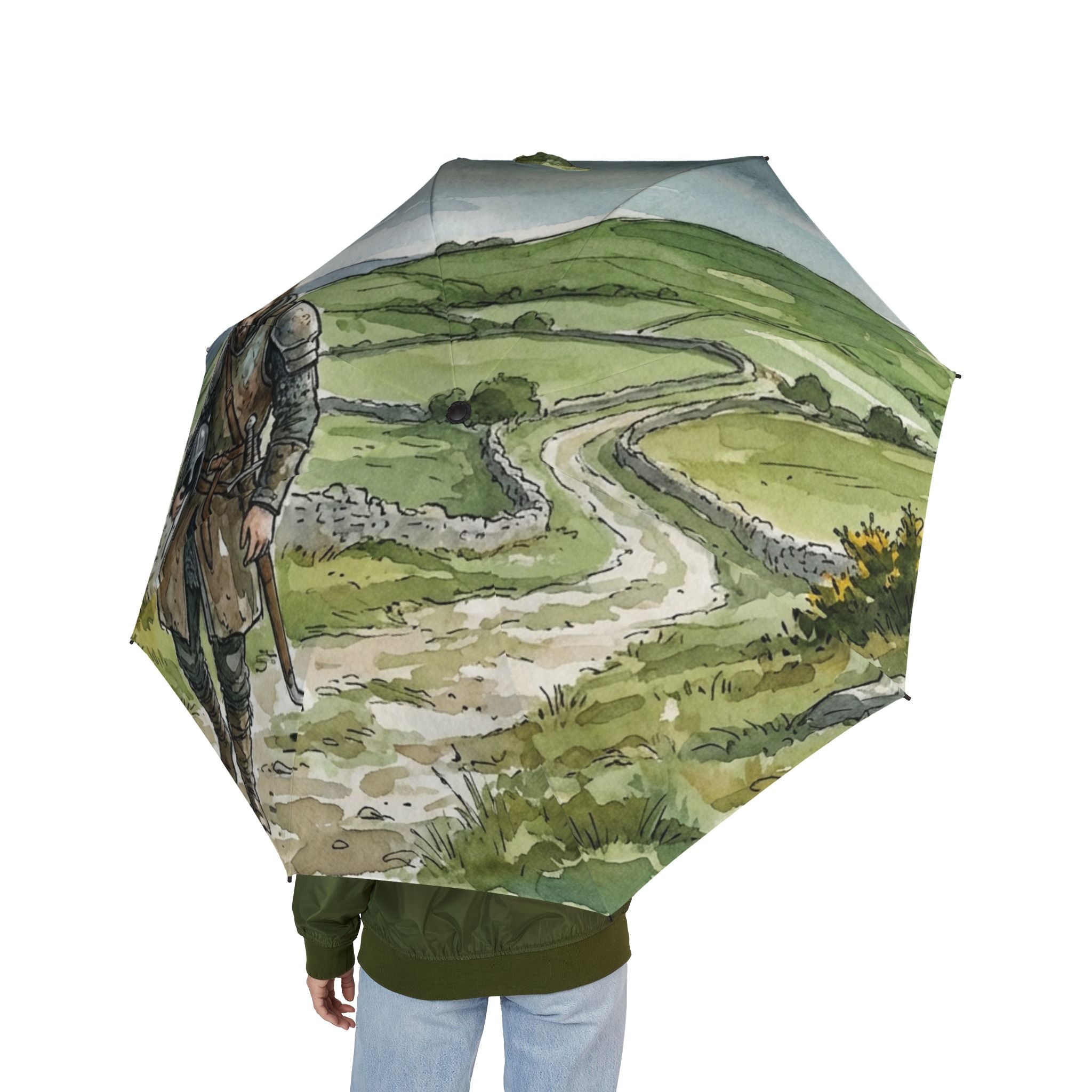 The Laughing Sinner Medieval Knight Umbrella for rainy days, sunny days or for anytime.