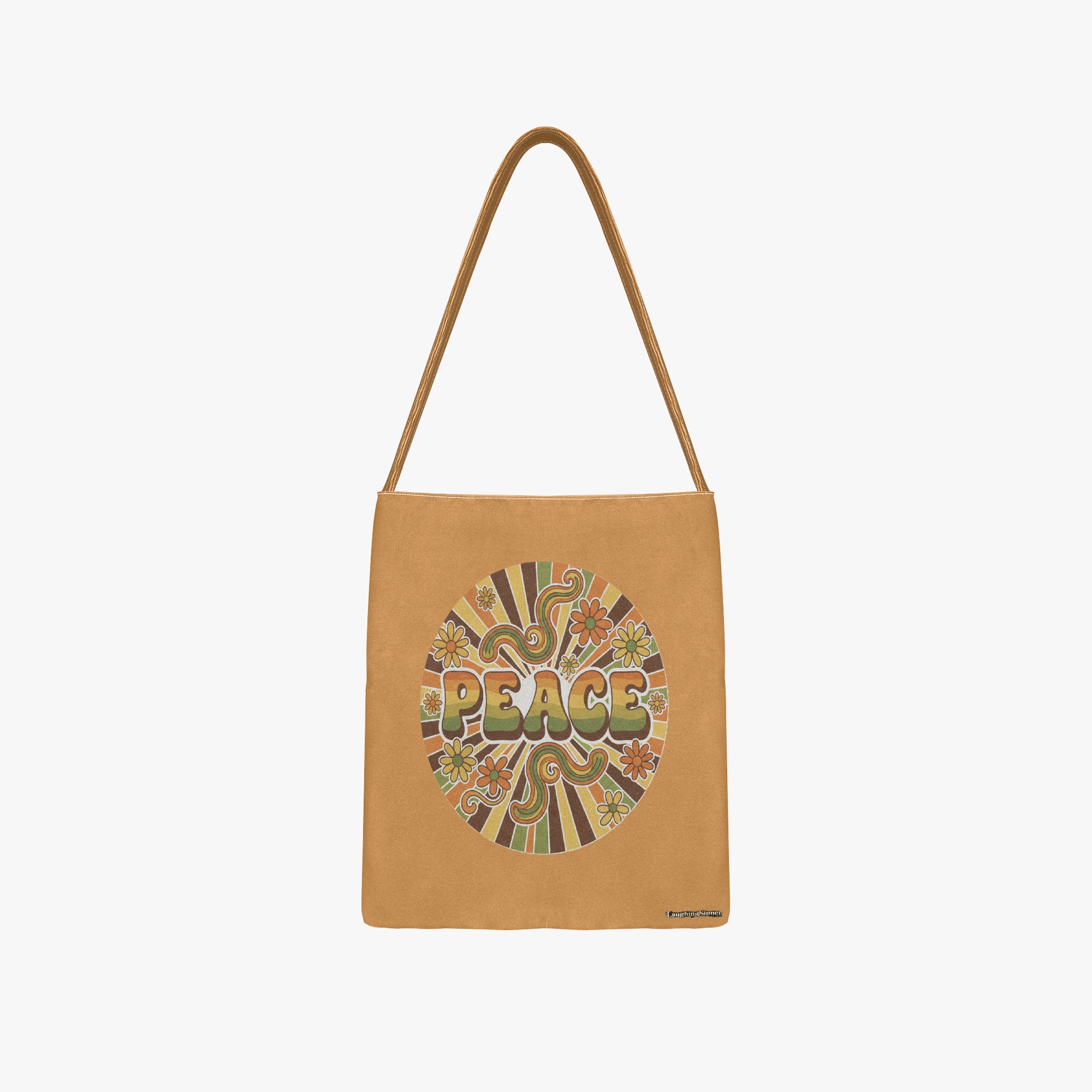 Laughing Sinner Designed Handle Tote bag. Cell Phone and Key Pockets on the inside!