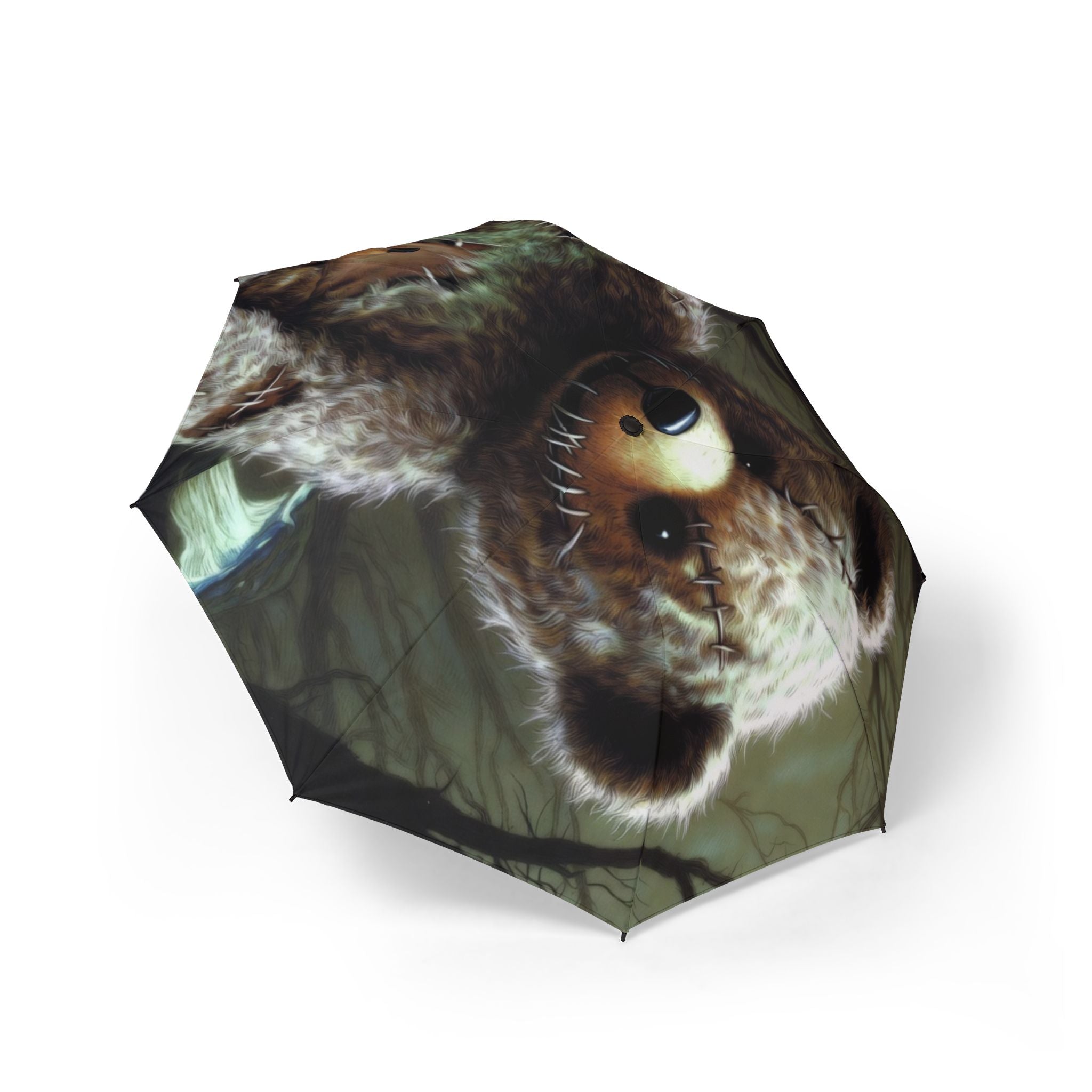 Zombie Teddy Bear Umbrella Laughing Sinner