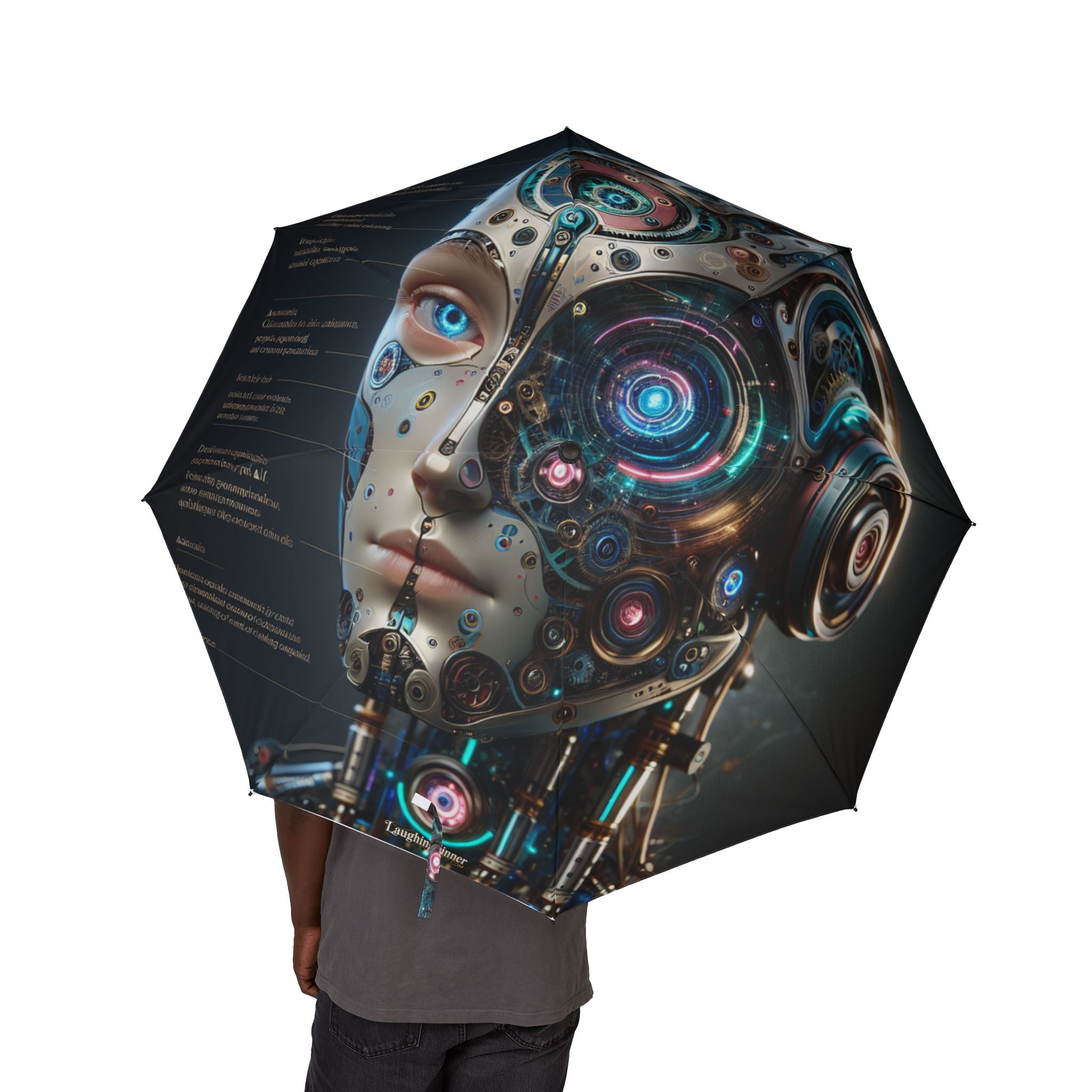 Robot Diagram Umbrella Laughing Sinner