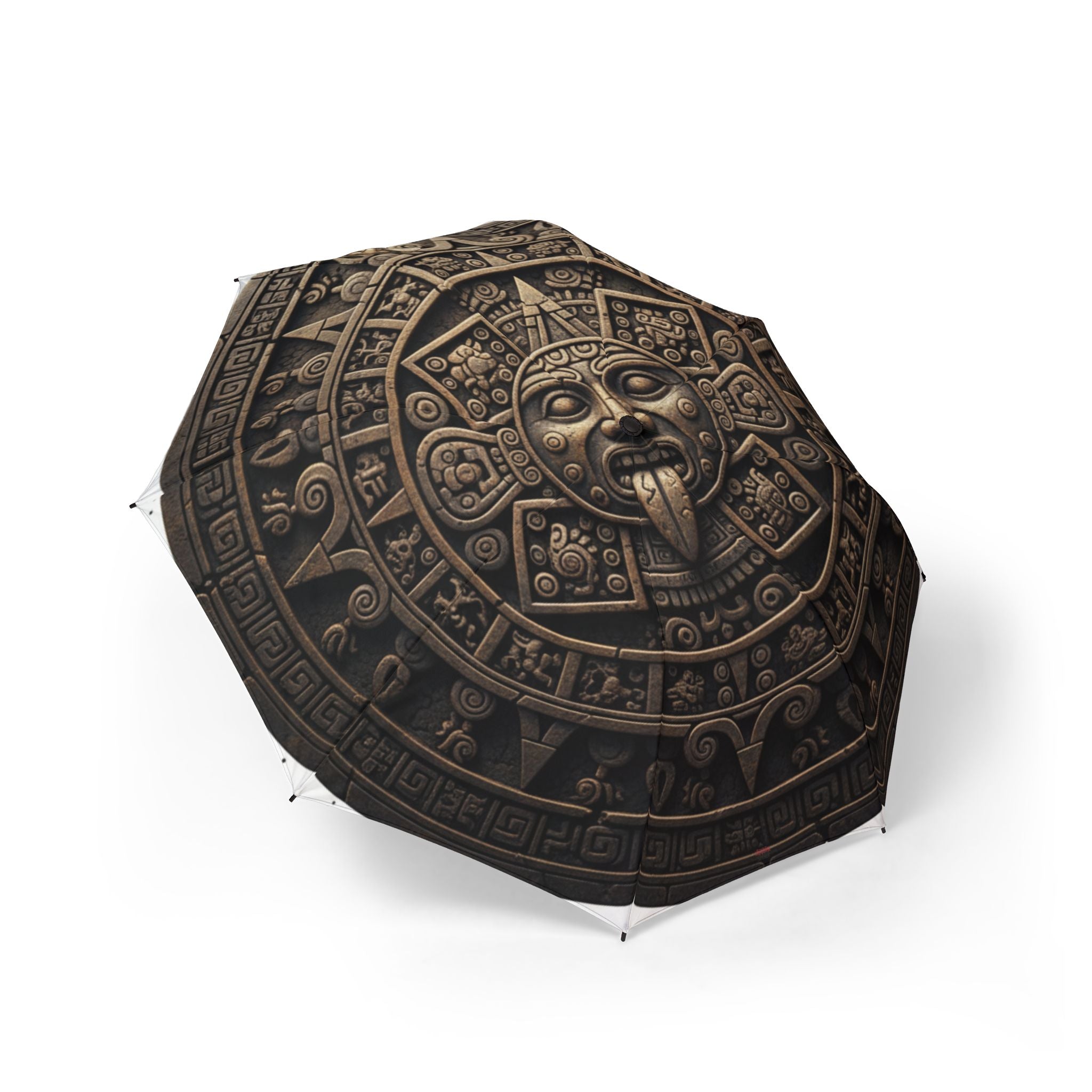 The Laughing Sinner Aztec Calendar Umbrella for rainy days, sunny days or for anytime.