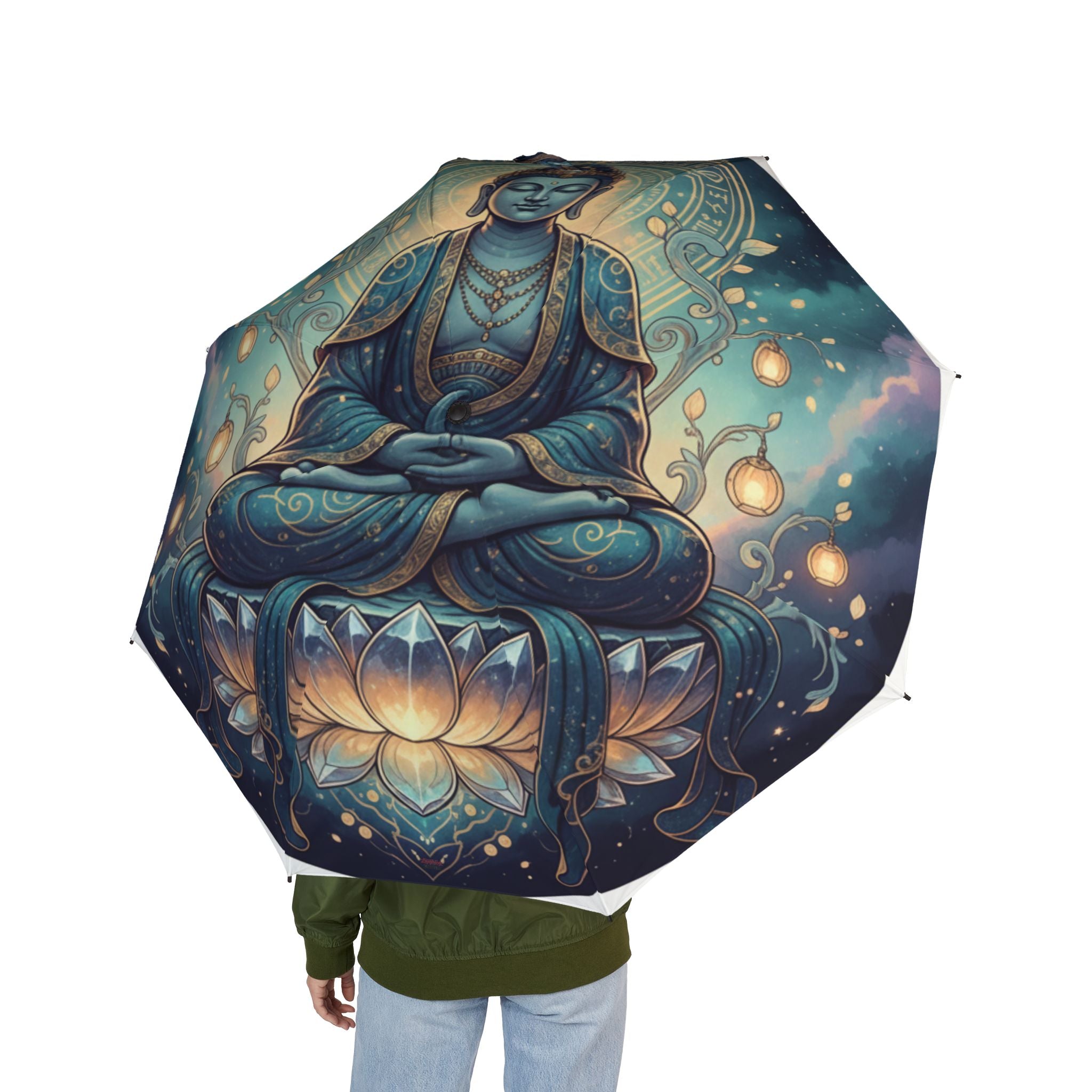 The Laughing Sinner Buddha Umbrella for rainy days, sunny days or for anytime.