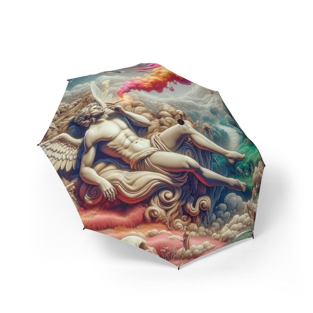 The Laughing Sinner Angel Smoking Umbrella for rainy days, sunny days or for anytime.