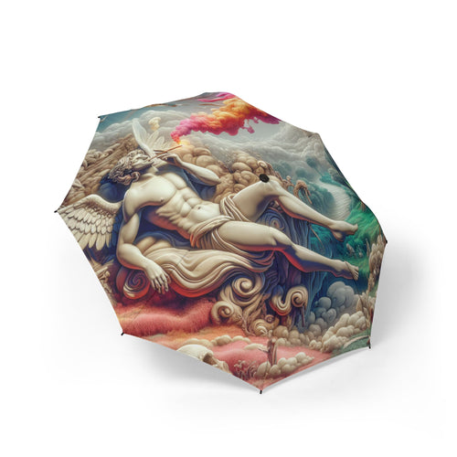 The Laughing Sinner Angel Smoking Umbrella for rainy days, sunny days or for anytime.