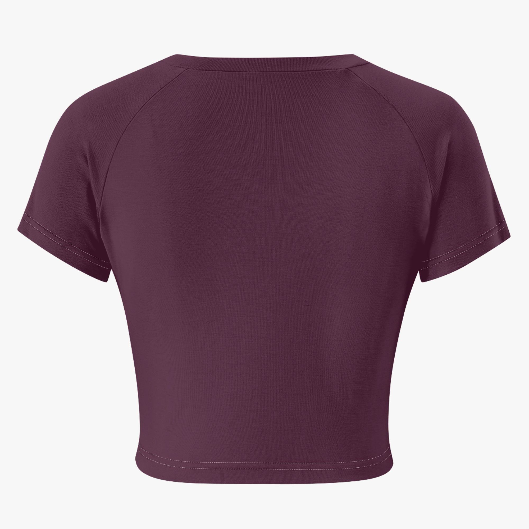 Laughing Sinner Designed Women's Fitted Crop Top Tee